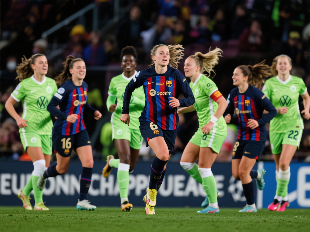巴萨女足狂胜狼堡,总比分10-2挺进欧冠4强 在最近的欧洲女足冠军联赛中,巴萨女足以6